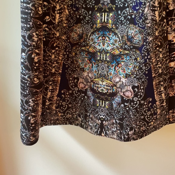 CLOVER CANYON Strapless Jewel A Line Scuba Dress - Picture 2 of 7